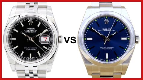 rolex datejust vs oyster perpetual|rolex oyster perpetual size chart.